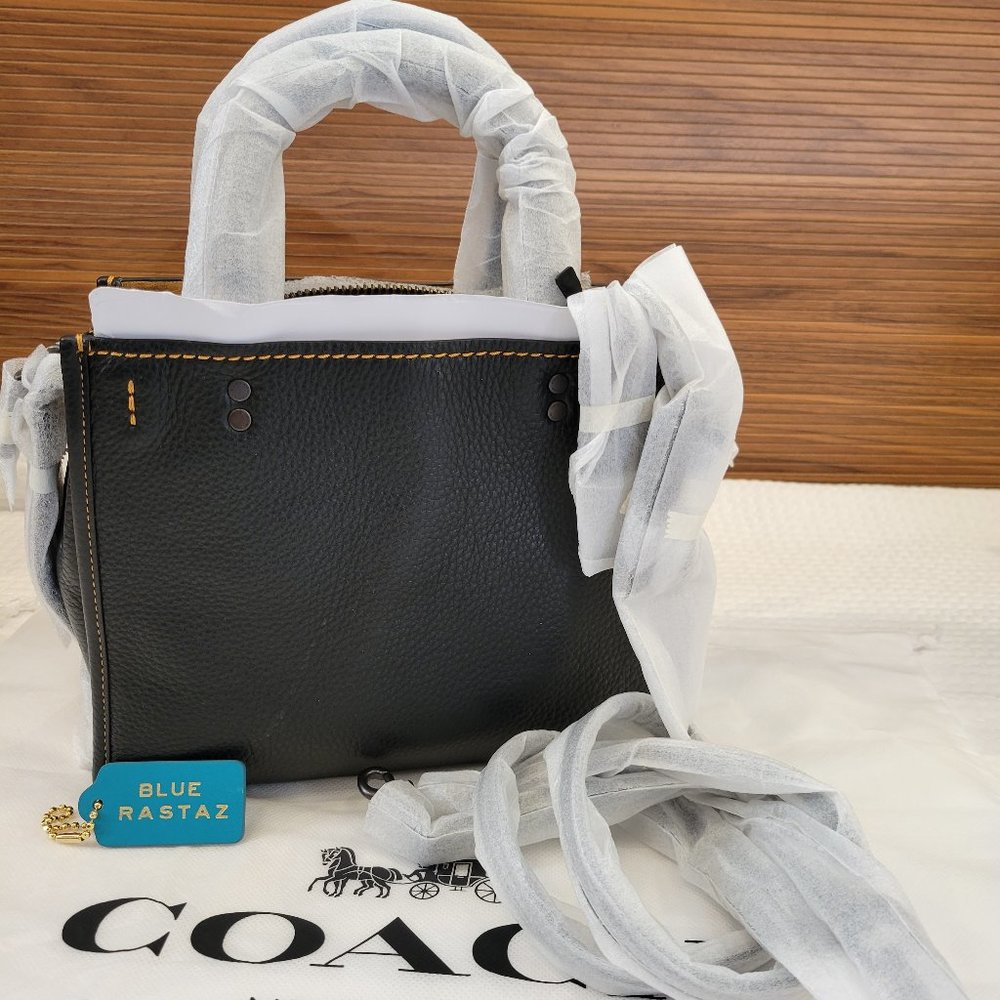 1941 Coach Rogue 25 2nd Generation Black with Suede Lining Style 54536